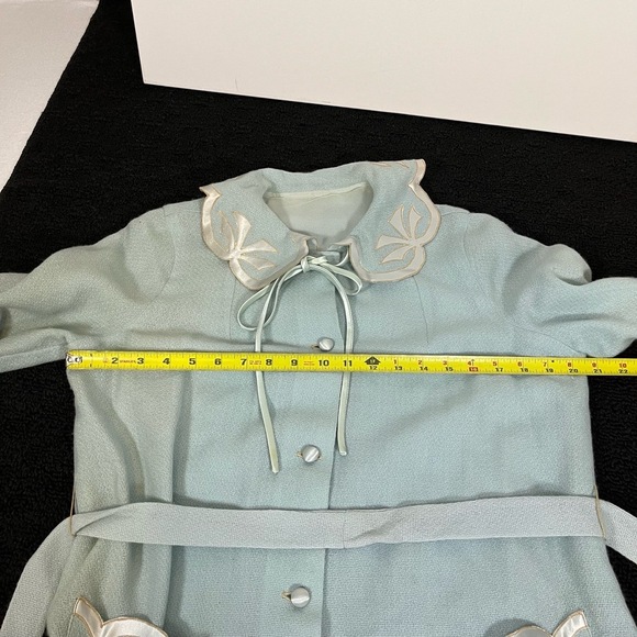 Vintage Karam New York Robe Womens 14 Floral Pockets Cottagecore 1970s - Picture 9 of 13